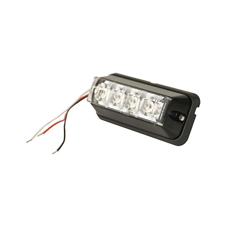 A & I Products Warning Light, LED Strobe Effect Amber Light, Black Housing 6" x2" x2" A-WA9810